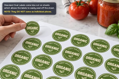 Standard Oval Labels
