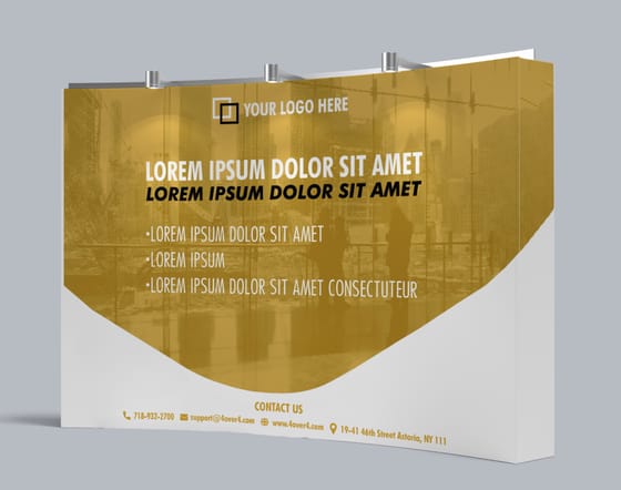 8 ft Round Pop Up Display