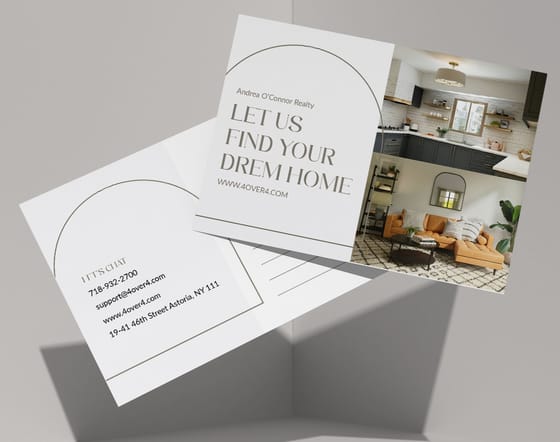 Real Estate postcard