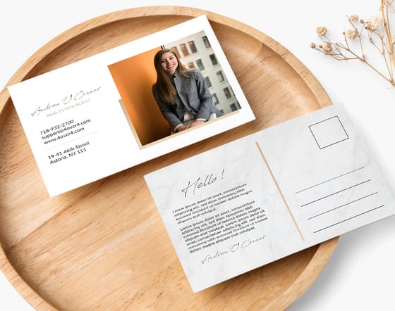 Real Estate Agent postcard