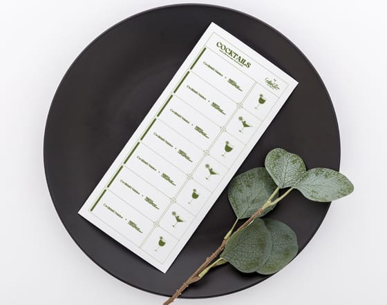 Cocktail Menu
