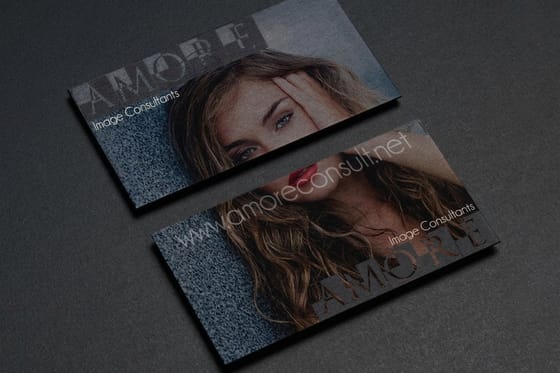 landscaping business card idea, black card with metallic accent, printed by 4OVER4.COM