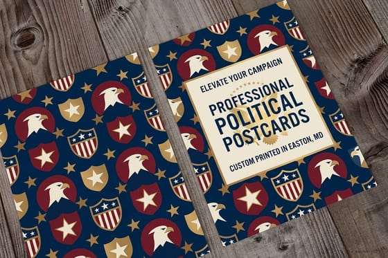 Vote-by-mail reminder postcard printed by 4OVER4 for an absentee push