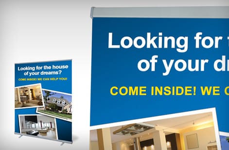 Real 4OVER4 large format display printed for a customer, example 8