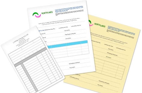 4OVER4.COM Carbonless Forms Showcase: Real Customer Designs, customer work 11