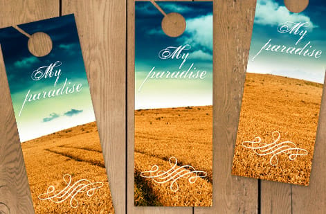 4OVER4.COM Door Hangers: Real Customer Designs, customer work 9