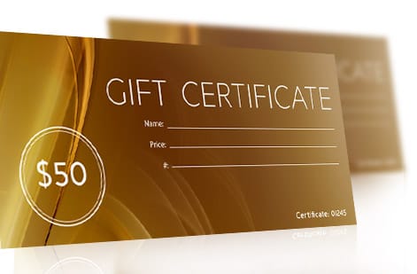 4OVER4.COM Gift Certificates customer work 6