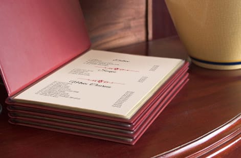 4OVER4.COM Menus Printing Showcase: Real Customer Designs, customer work 9