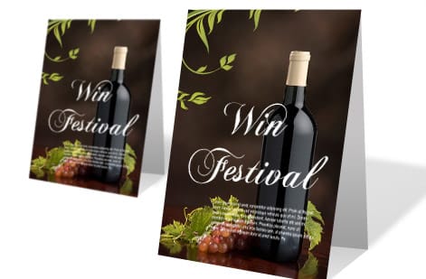 4OVER4.COM Table Tents: Real Customer Designs & Ideas, customer work 10
