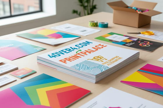 Comparison hero for 4OVER4.COM vs PrintPlace for a Smarter Free Shipping Alternative