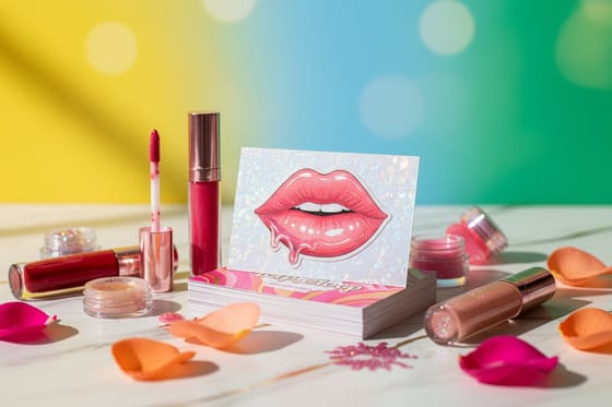 Lip Gloss Business Card Design Ideas for 2026