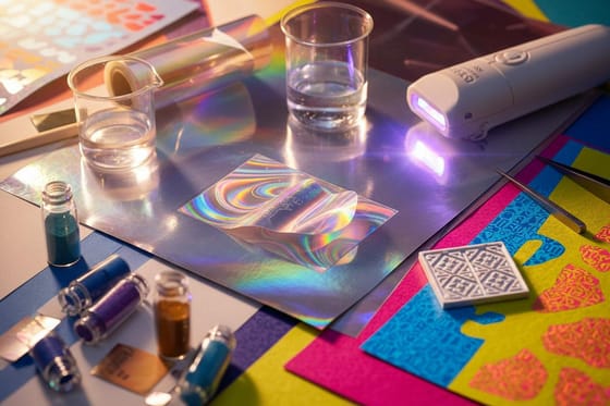 How holographic stickers are made