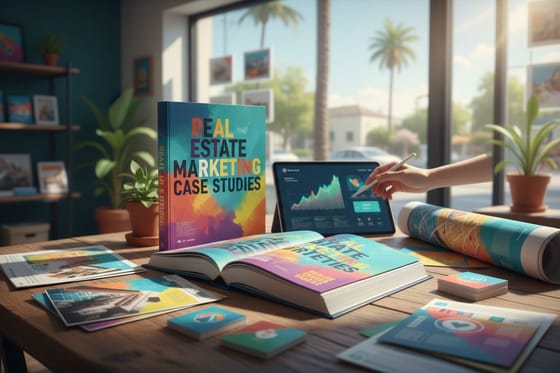 Real Estate Marketing Case Studies: the printed campaign pieces from this case study