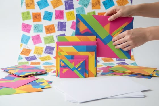 5 full-color envelope sizes