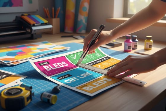 Bleeds, Cut Line and Safety Checklist for Printing