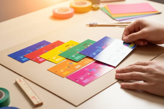 Business card size guide