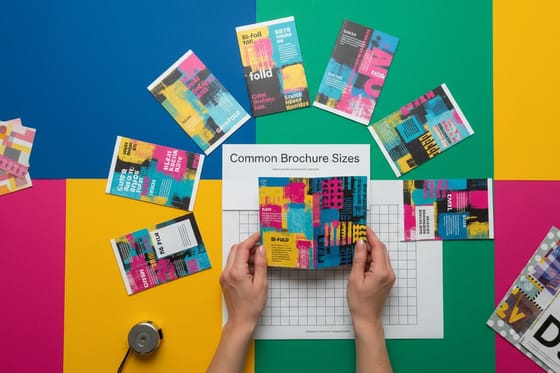 Brochure sizes and folds