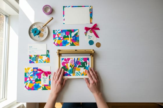 Build a branded stationery set