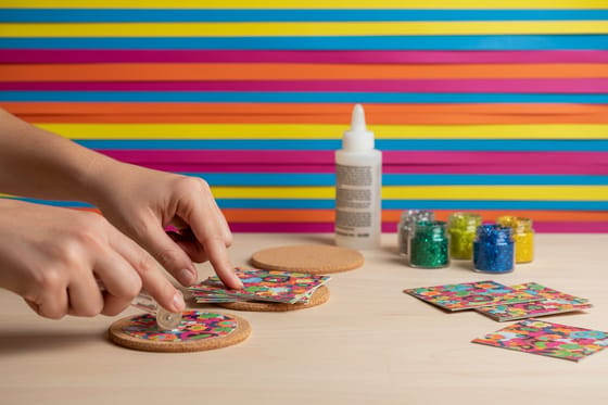 How to make drink coasters