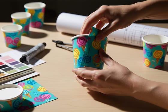 Ice cream packaging design