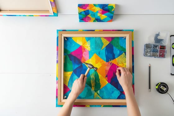 How to frame canvas prints