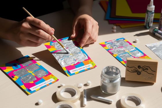 How to make DIY LOTTERY Scratch Off Card
