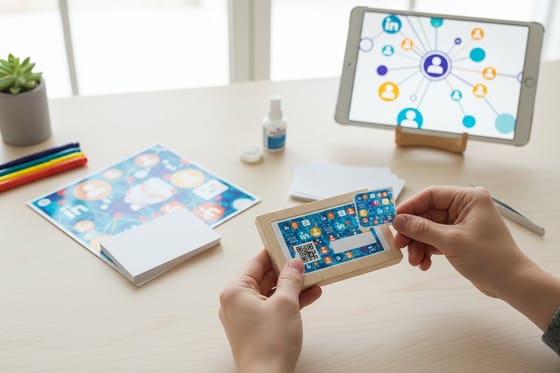 Put LinkedIn on a business card