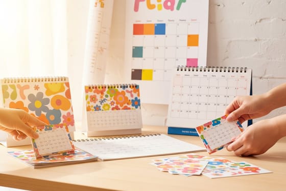 Standard Calendar Sizes for Wall, Desk, Poster and Pocket