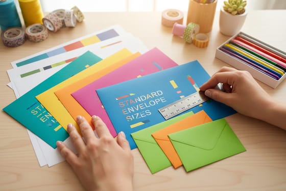 Envelope size guide