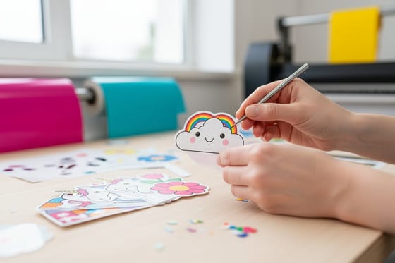 What are die-cut stickers