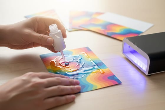 What is spot UV printing