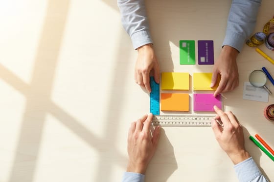 Business card size guide