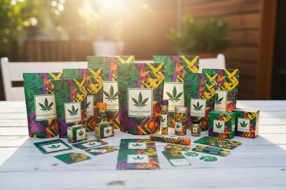 Print kit for Cannabis Dispensary Packaging Set of 18 Pieces That Work Together