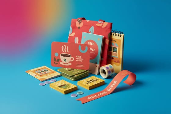 Print kit for The 8-Product Coffee Shop Referral Bundle