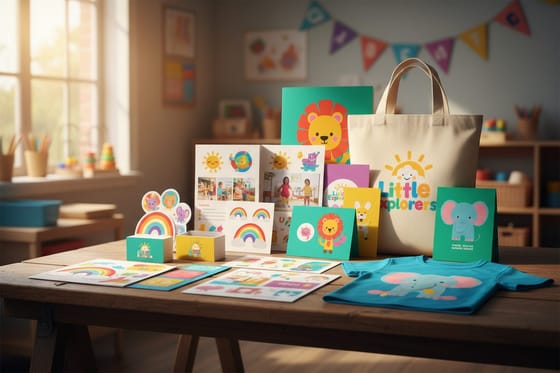 Print kit for Daycare Branding Lineup of 18 Curated Print Picks