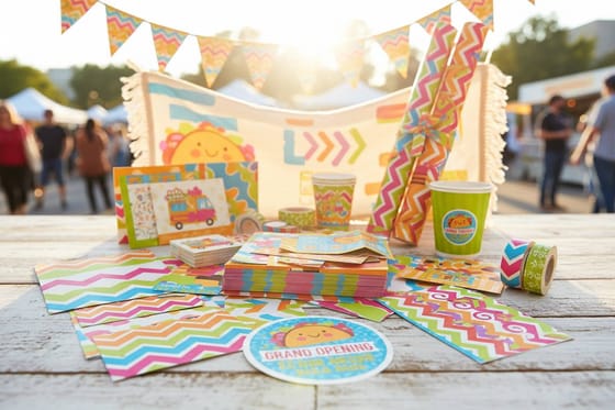 Print kit for Food Truck Grand Opening Kit of 14 Pieces That Work Together