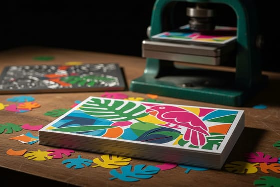 Close-up of Die Cutting