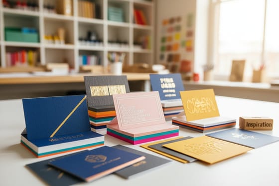 Business Card Inspiration: printed samples from this showcase