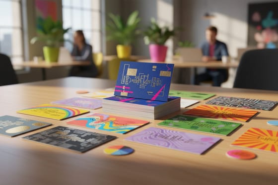 Business Cards That List Your Services: printed samples from this showcase