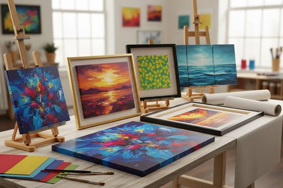 Canvas print showcase