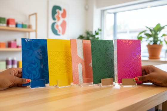 What Are Counter Cards and How Do They Work?: printed samples from this showcase