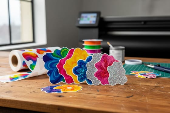 Real sticker work