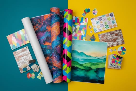 Wall Graphics: Custom Print Options, Design Ideas, and Materials: printed samples from this showcase