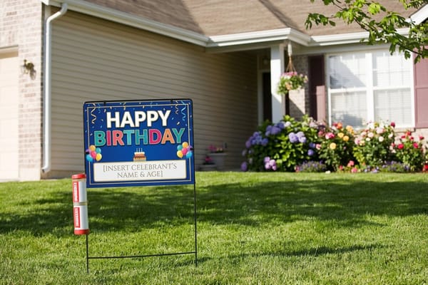 Yard signs showcase