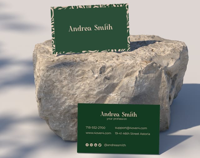 Abstract Shapes Business Card