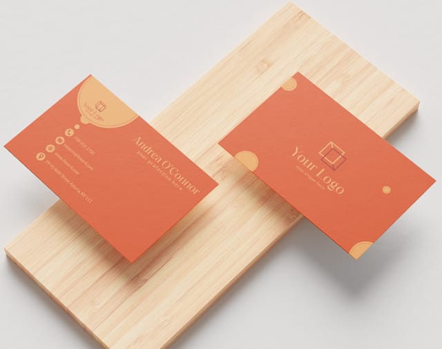 Geometric Shapes Business Card