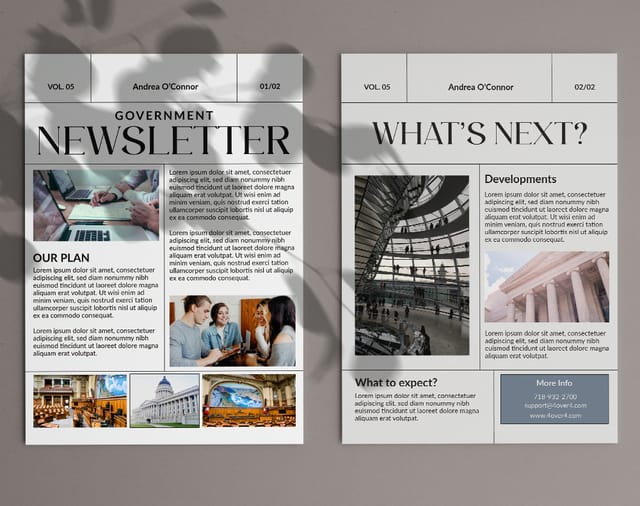 Two Page Newsletter