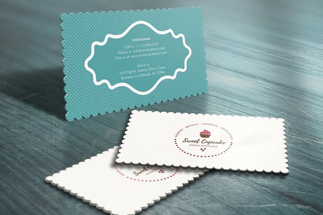 Die-Cut Laminated Business Cards