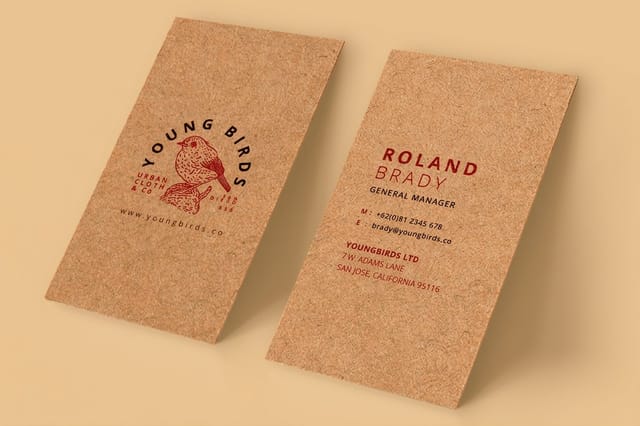 Kraft Business Cards