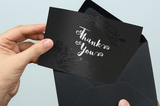 Spot UV Coated Greeting Cards